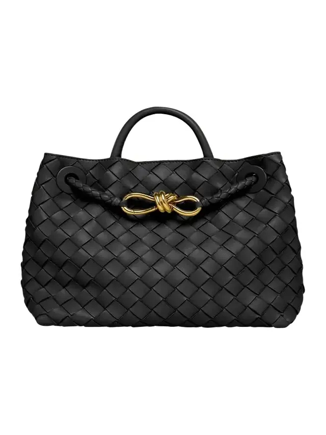 Andiamo Small Leather Top-Handle Bag