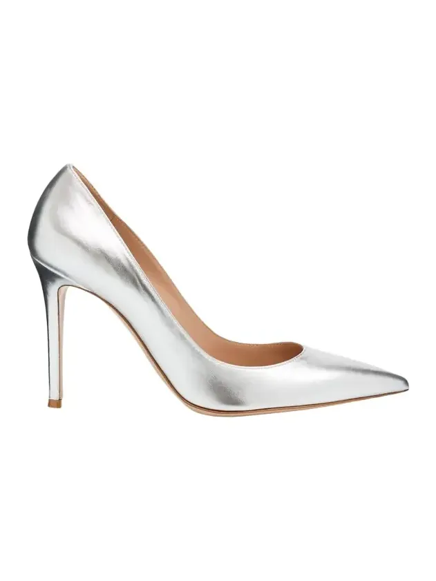 105mm Gianvito Metallic Leather Pumps 105mm Gianvito Metallic Leather Pumps
