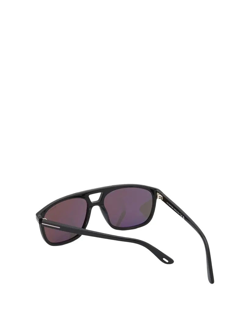 Men's Penn Double-Bridge Acetate Square Sunglasses
