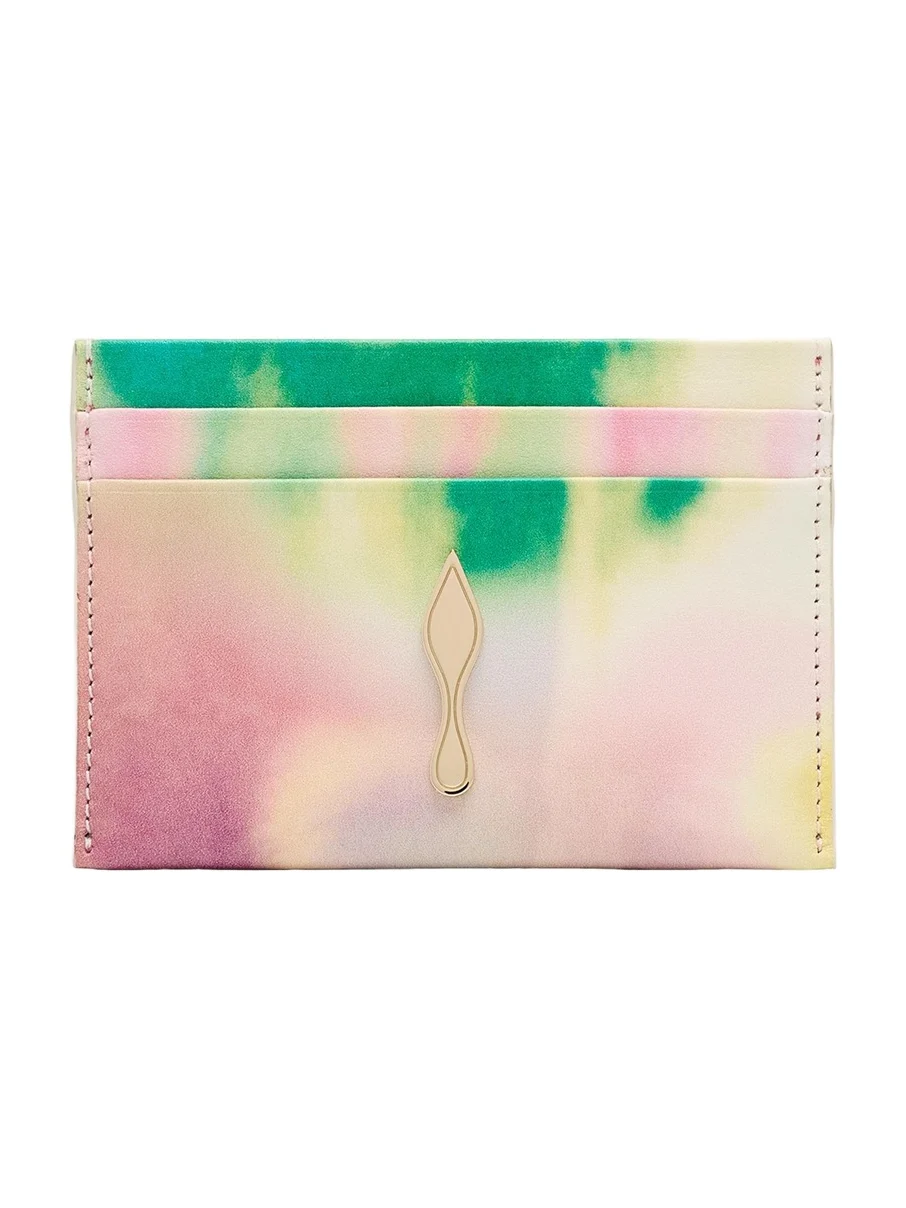 Christian Louboutin Bettina Card Holder in Tie Dye Leather