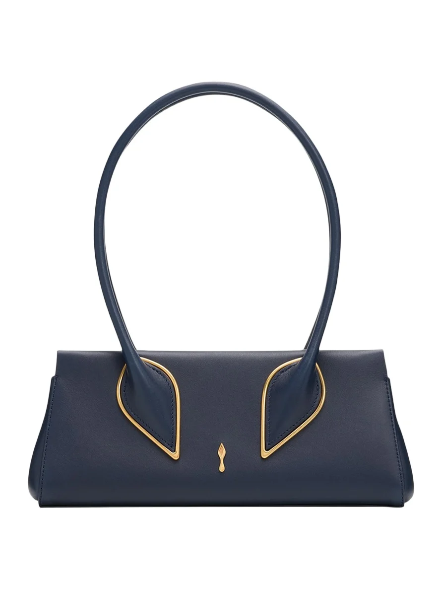 Christian Louboutin Venus Calf Leather Baguette Shoulder Bag