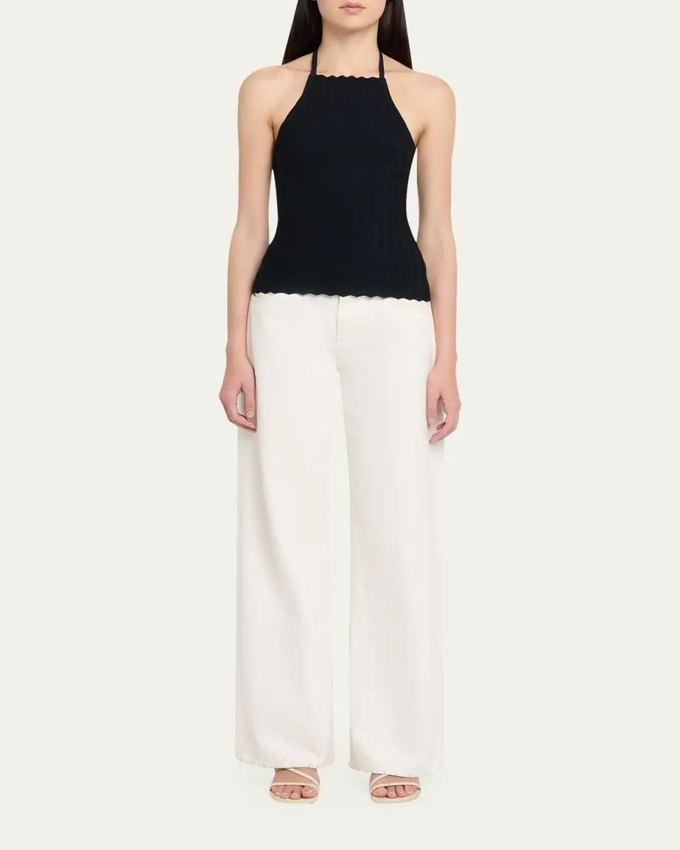 Jacquemus La Maille Tablier Chevron Knit Halter Top | Thumbnail 2 Jacquemus La Maille Tablier Chevron Knit Halter Top | Thumbnail 2