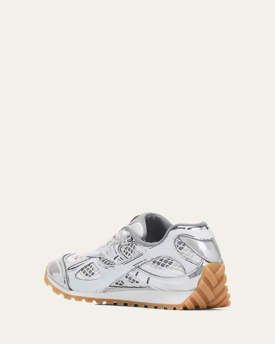 Bottega Veneta Men's Orbit Technical Fishnet Sneakers | Thumbnail 6 Bottega Veneta Men's Orbit Technical Fishnet Sneakers | Thumbnail 6