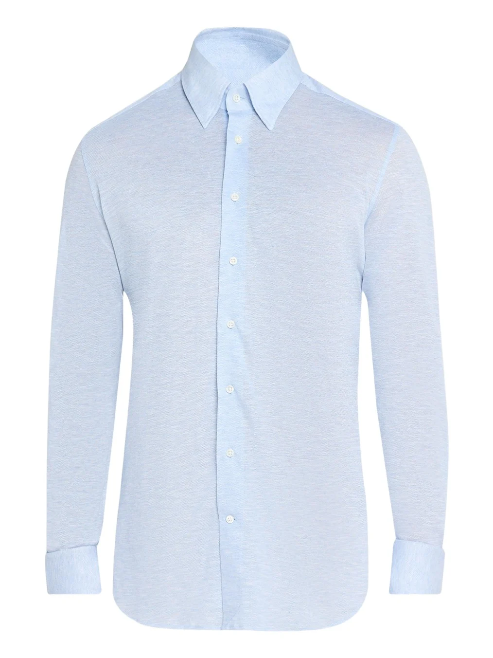 Men's Cotton Pique Jersey Dress Shirt