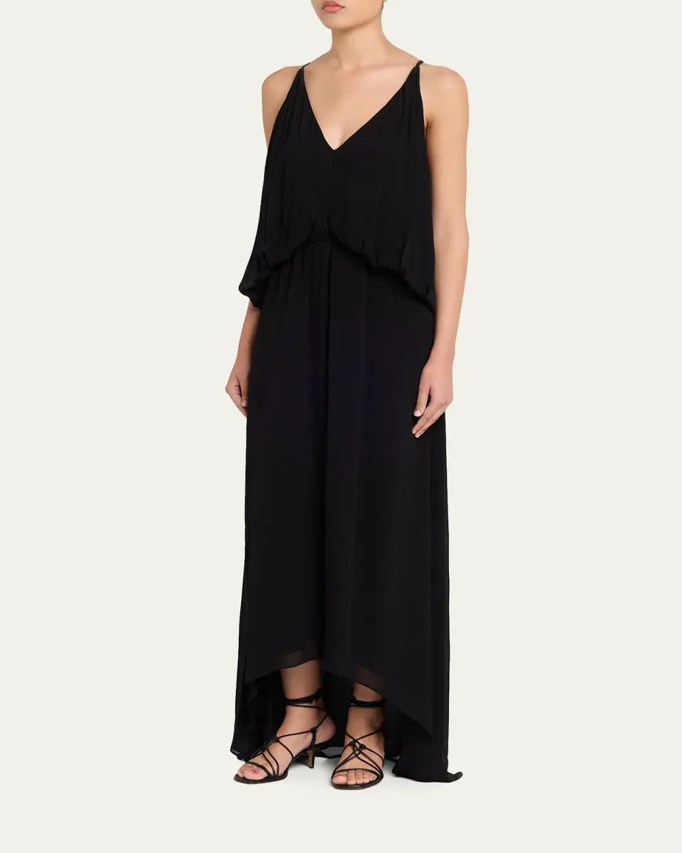 Ramy Brook Ambar Draped V-Neck Maxi Dress | Thumbnail 4 Ramy Brook Ambar Draped V-Neck Maxi Dress | Thumbnail 4