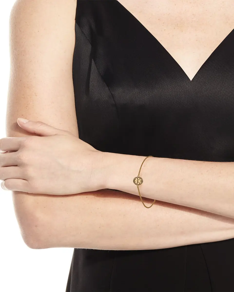 Tory Burch Icon Pavé Chain Bracelet | Thumbnail 4