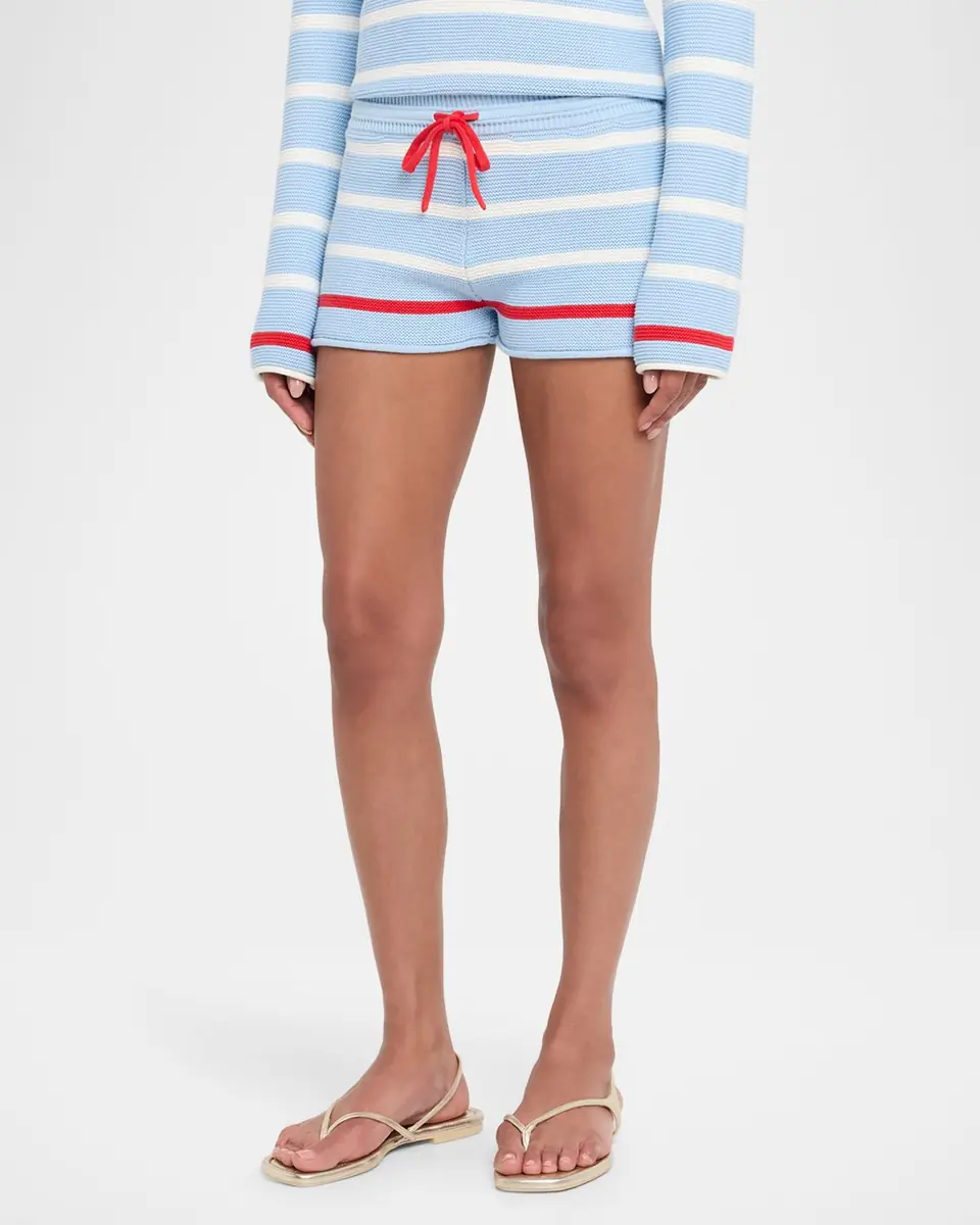 Solid & Striped The Hudson Striped Knit Shorts | Thumbnail 3 Solid & Striped The Hudson Striped Knit Shorts | Thumbnail 3