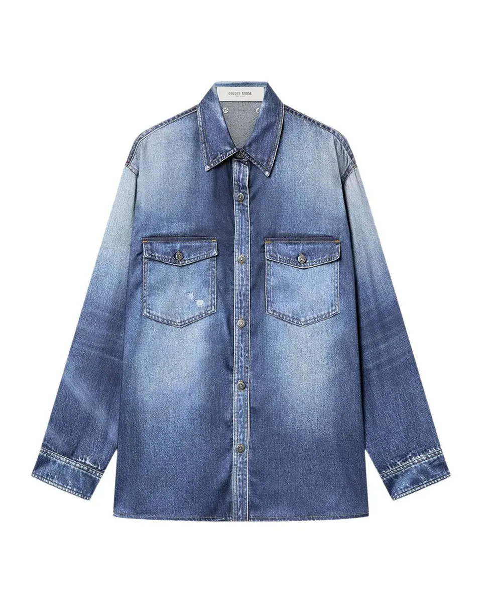 Golden Goose Oversized Denim Over Shirt | Thumbnail 2