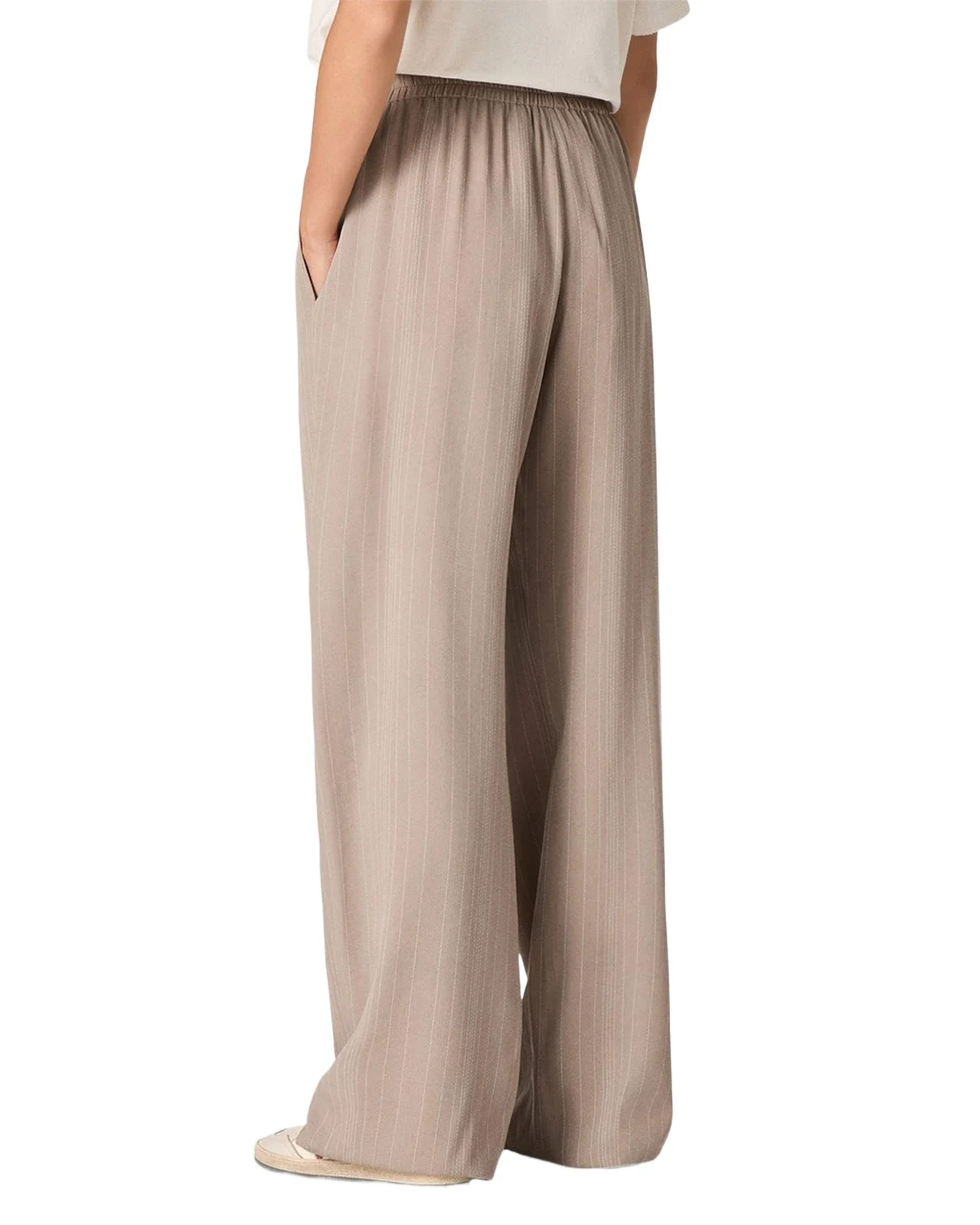 Pull-On Wool-Blend Pinstripe Pants Pull-On Wool-Blend Pinstripe Pants