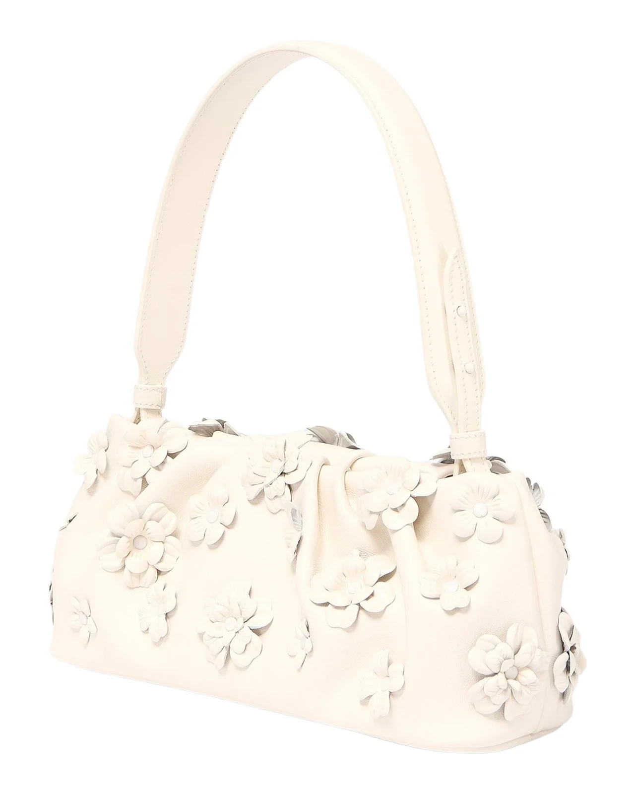 Simkhai Harlow Floral Applique Leather Shoulder Bag