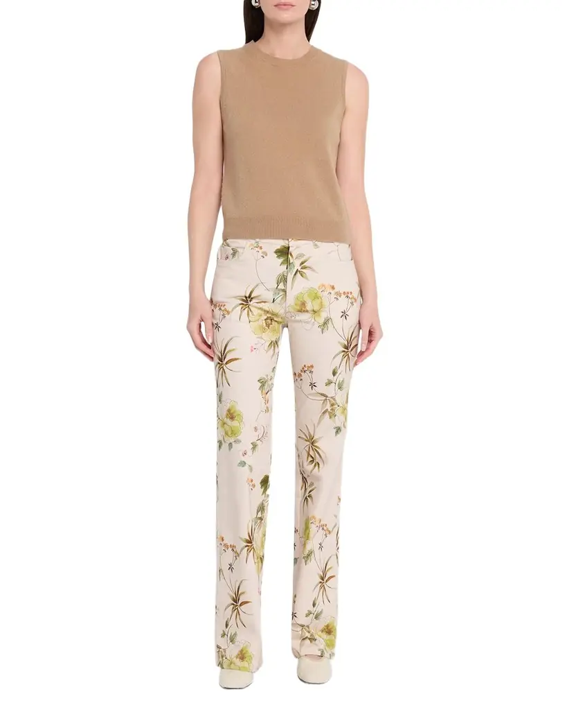 Kobi Halperin Leigh Floral-Print Straight-Leg Pants | Image 1 Kobi Halperin Leigh Floral-Print Straight-Leg Pants | Image 1