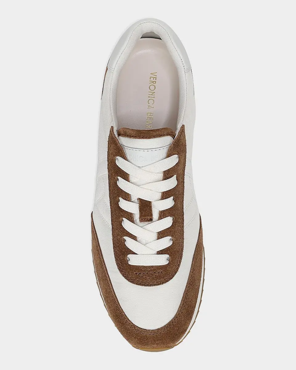 Veronica Beard Penrose Quilted Canvas and Suede Runner Sneakers | Thumbnail 2 Veronica Beard Penrose Quilted Canvas and Suede Runner Sneakers | Thumbnail 2