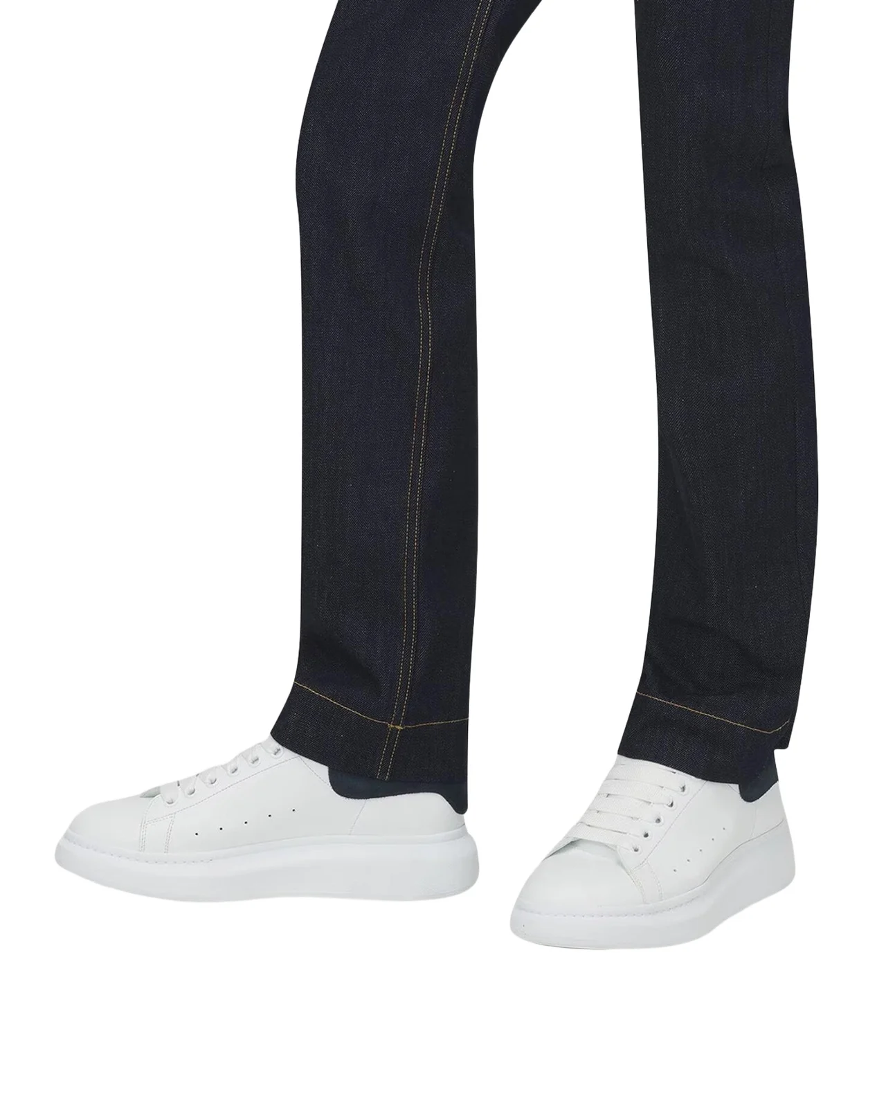 Men's Leather and Suede Oversized Sneakers Men's Leather and Suede Oversized Sneakers