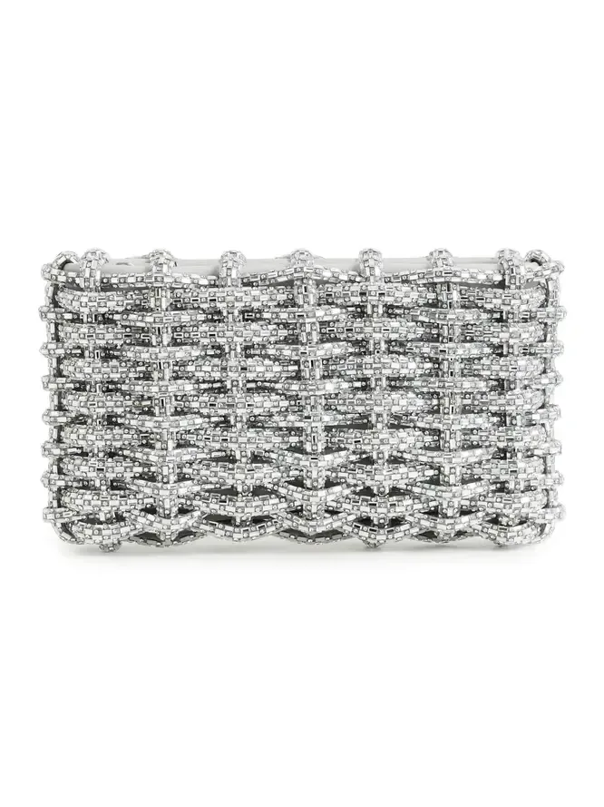 Morgan Woven Rhinestone Clutch Morgan Woven Rhinestone Clutch