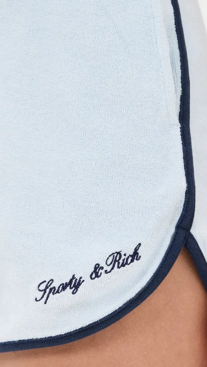 Sporty & Rich Signature Logo Terry Shorts | Thumbnail 6 Sporty & Rich Signature Logo Terry Shorts | Thumbnail 6