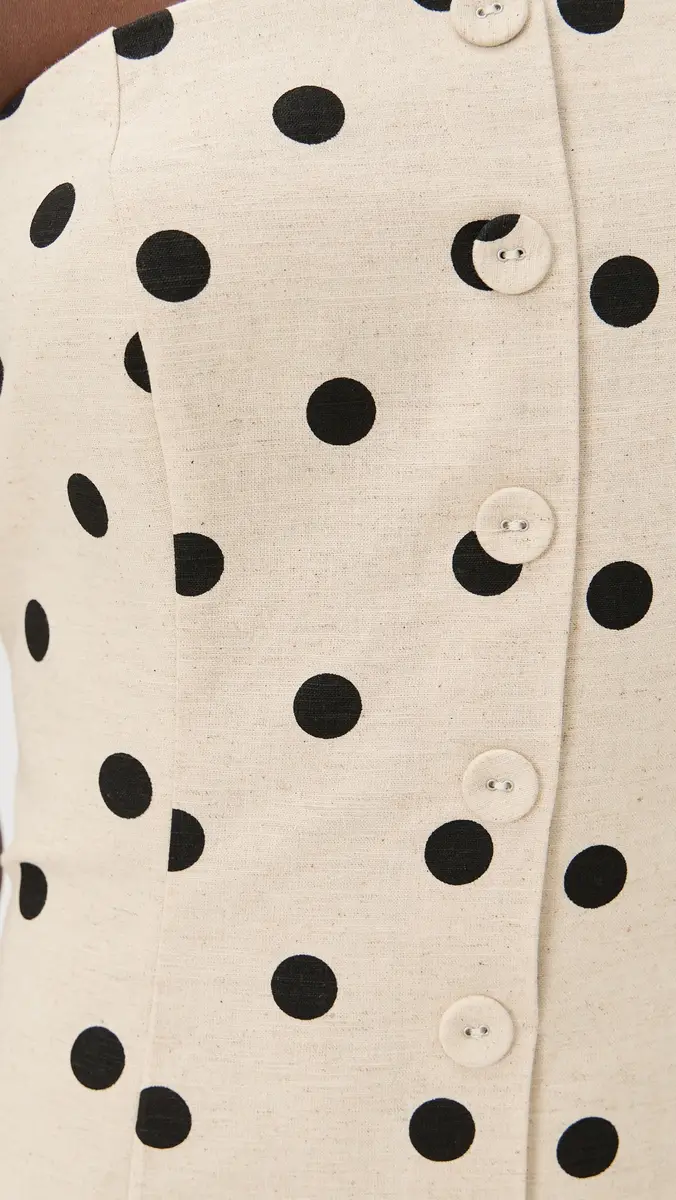 endless rose Polka Dot Linen Strapless Dress | Thumbnail 6 endless rose Polka Dot Linen Strapless Dress | Thumbnail 6