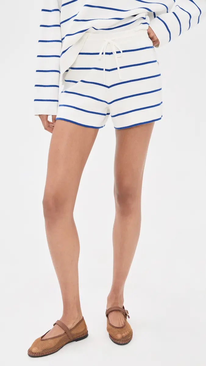 La Ligne Leo Shorts Cream/Cobalt | Thumbnail 2 La Ligne Leo Shorts Cream/Cobalt | Thumbnail 2