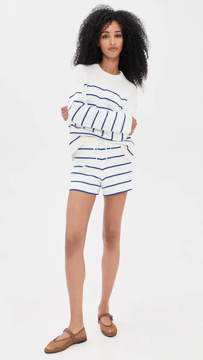 La Ligne Leo Shorts Cream/Cobalt | Thumbnail 5 La Ligne Leo Shorts Cream/Cobalt | Thumbnail 5