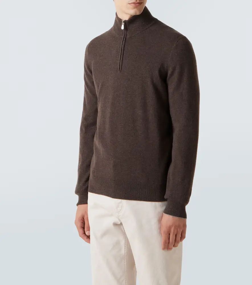 Brunello Cucinelli Cashmere half-zip sweater | Thumbnail 4 Brunello Cucinelli Cashmere half-zip sweater | Thumbnail 4
