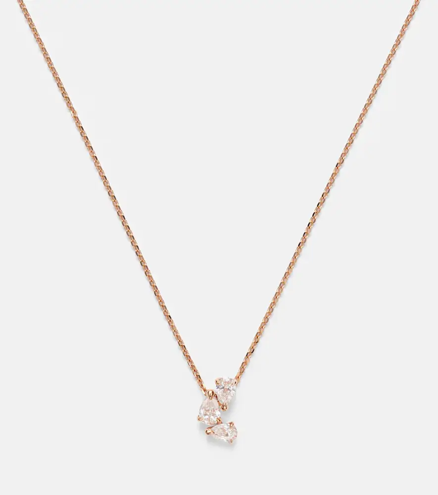 Repossi Serti Sur Vide 18kt rose gold pendant necklace with diamonds | Thumbnail 3 Repossi Serti Sur Vide 18kt rose gold pendant necklace with diamonds | Thumbnail 3