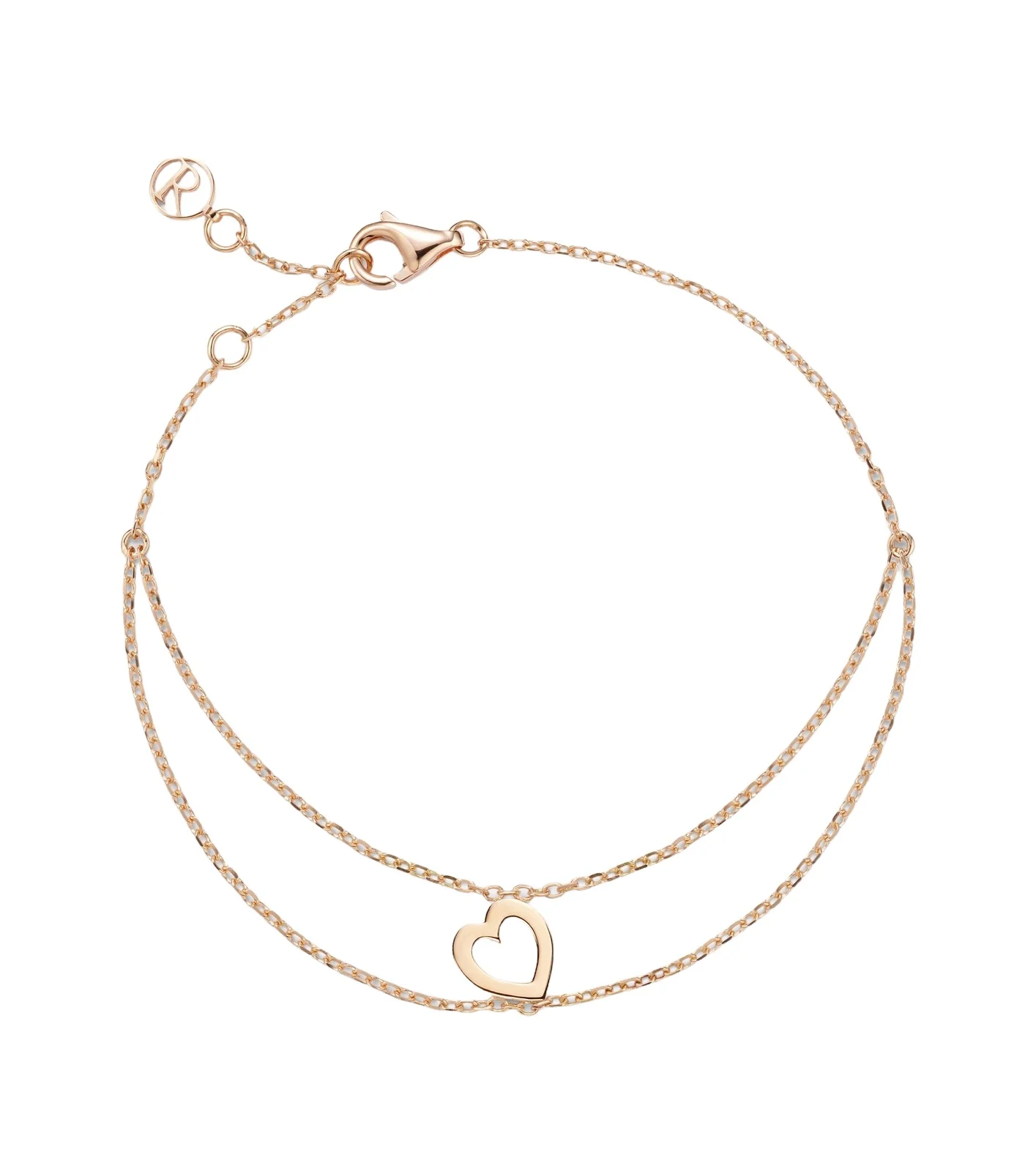 Letters 18kt rose gold bracelet