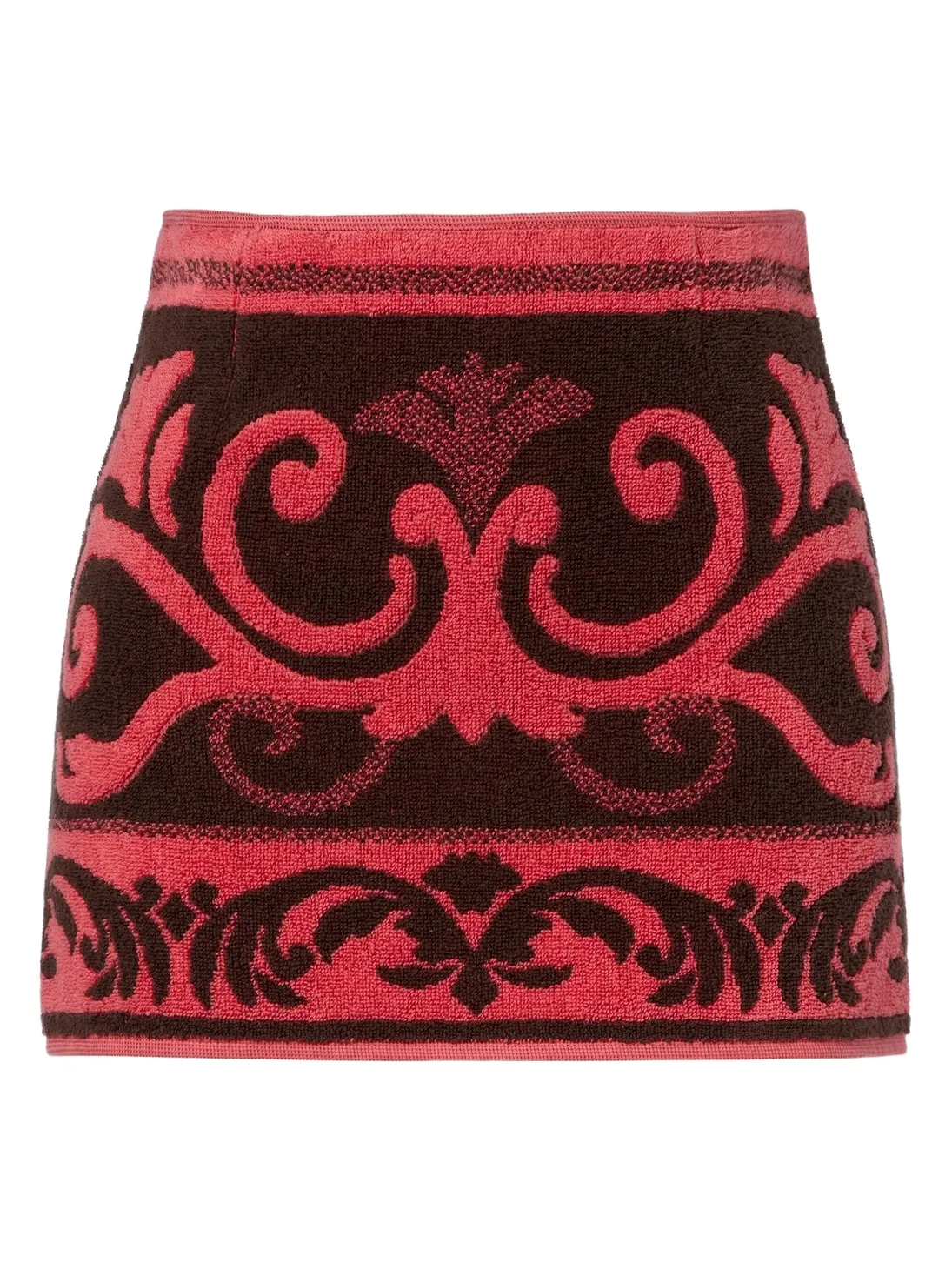 Cotton terry jacquard miniskirt Cotton terry jacquard miniskirt