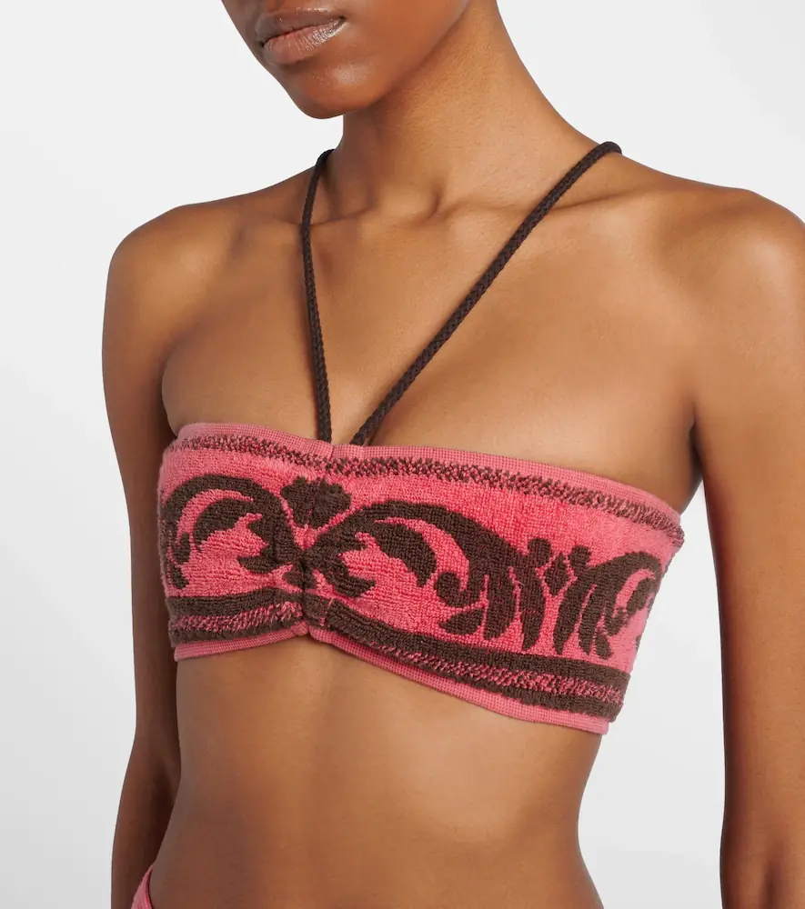 Valentino Garavani Cotton terry jacquard bra top | Thumbnail 3 Valentino Garavani Cotton terry jacquard bra top | Thumbnail 3