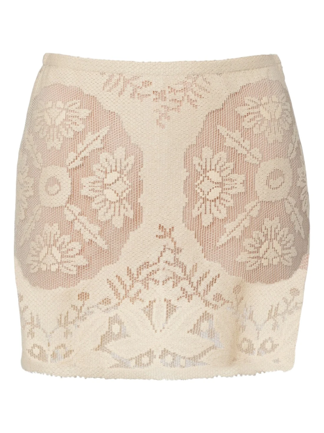 Floral cotton-blend miniskirt Floral cotton-blend miniskirt