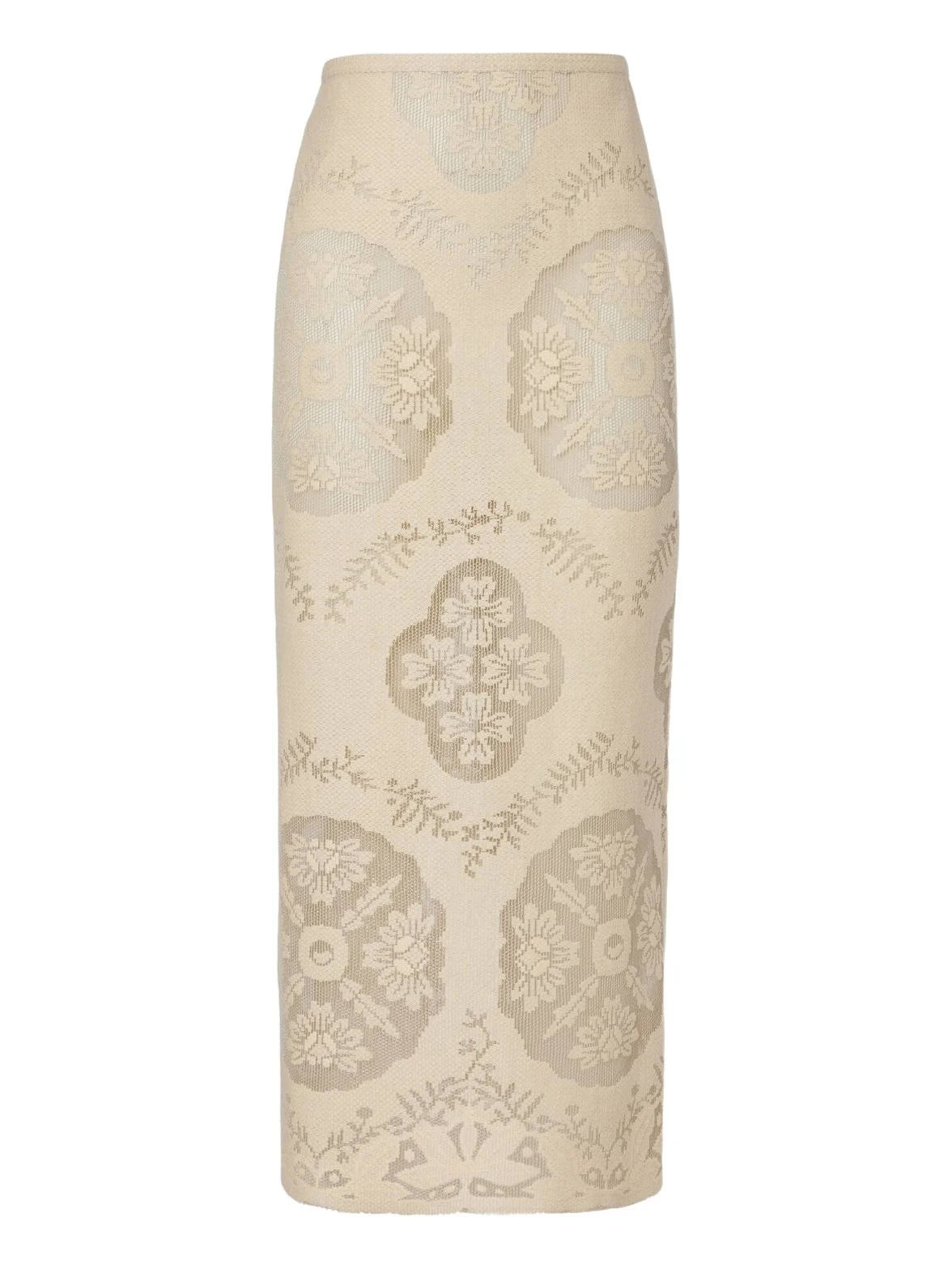 Floral cotton-blend midi skirt Floral cotton-blend midi skirt