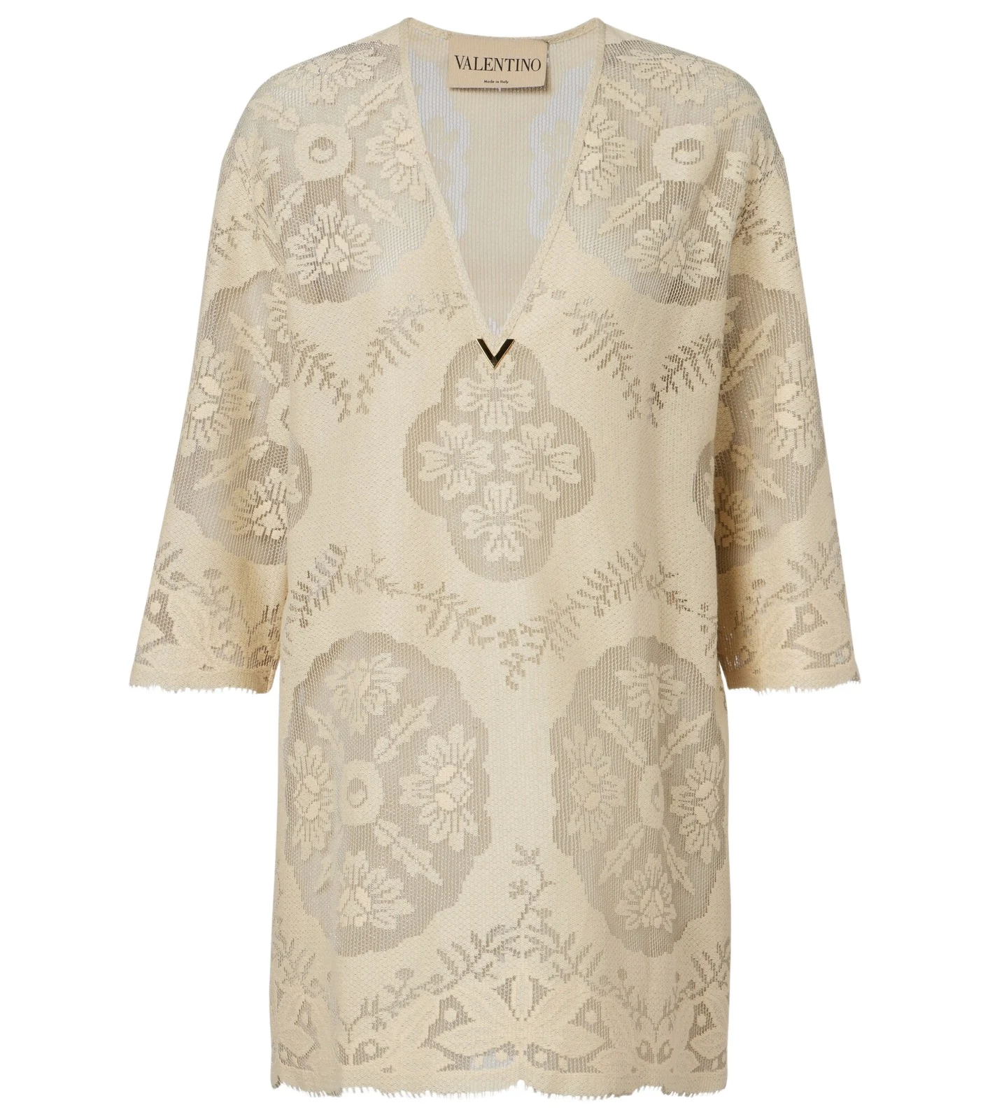 VGold floral cotton-blend tunic VGold floral cotton-blend tunic