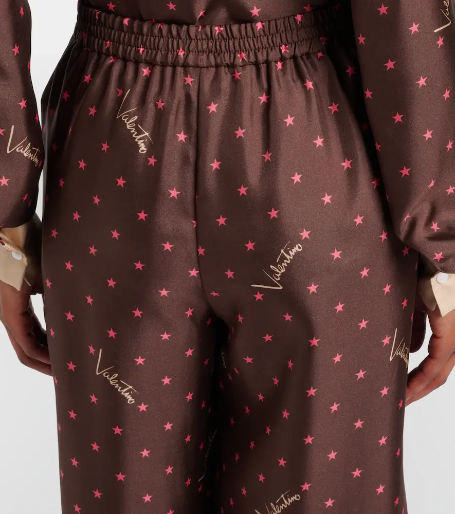 Valentino Garavani Printed silk twill palazzo pants | Thumbnail 6 Valentino Garavani Printed silk twill palazzo pants | Thumbnail 6