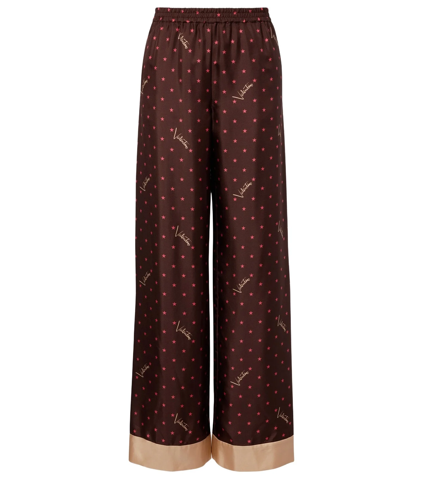 Printed silk twill palazzo pants Printed silk twill palazzo pants