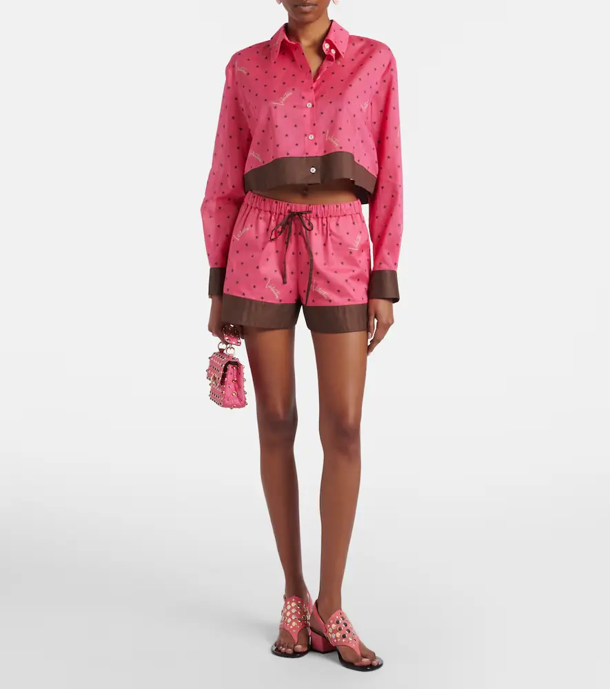 Valentino Garavani Printed cotton shorts | Thumbnail 2
