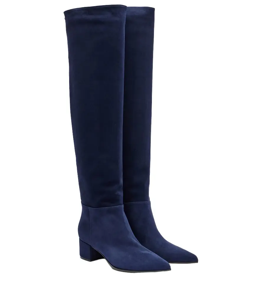 Gianvito Rossi Suede knee-high boots | Image 1 Gianvito Rossi Suede knee-high boots | Image 1