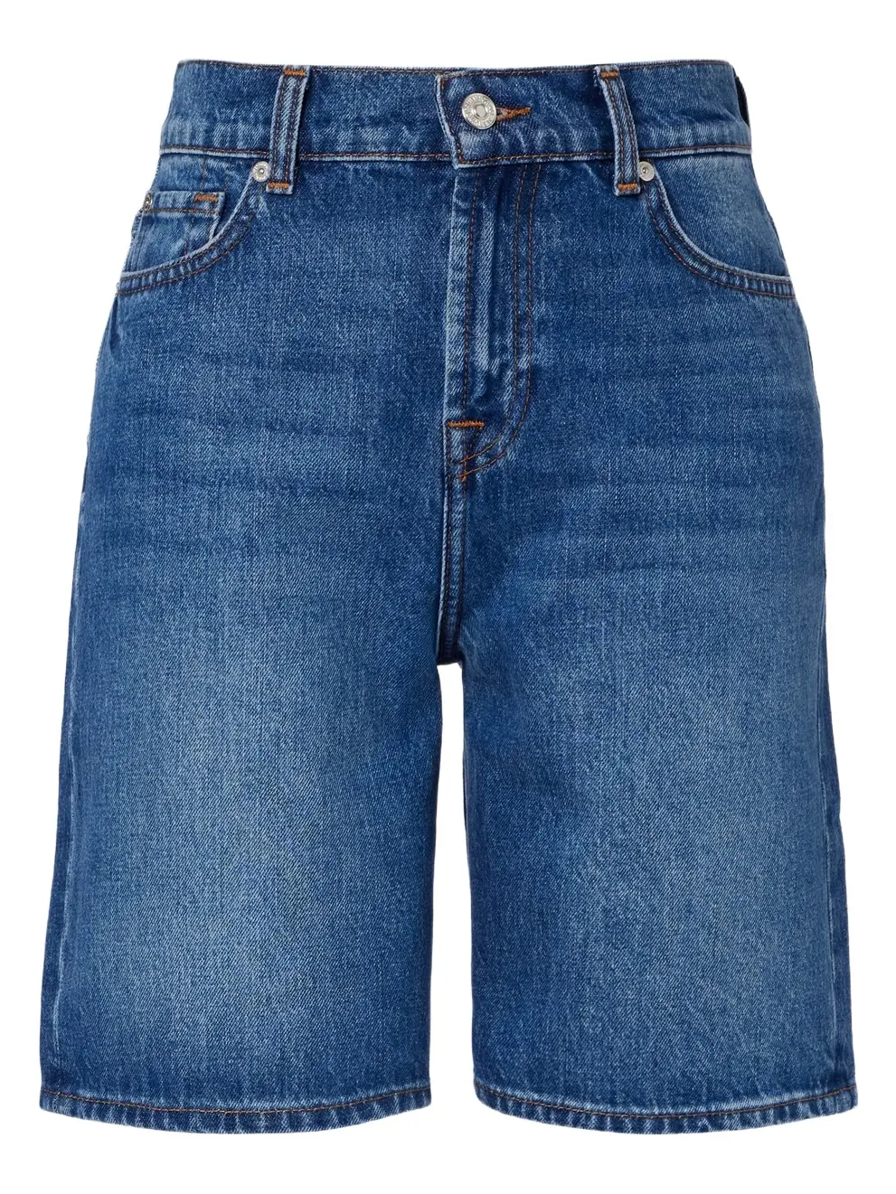Lola distressed denim Bermuda shorts Lola distressed denim Bermuda shorts