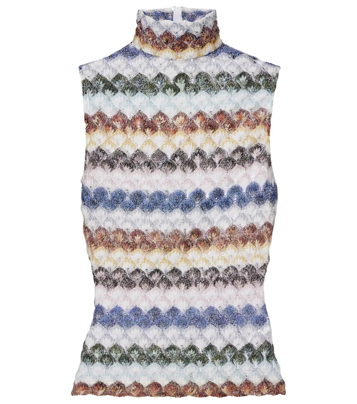Knitted lamé tank top Knitted lamé tank top