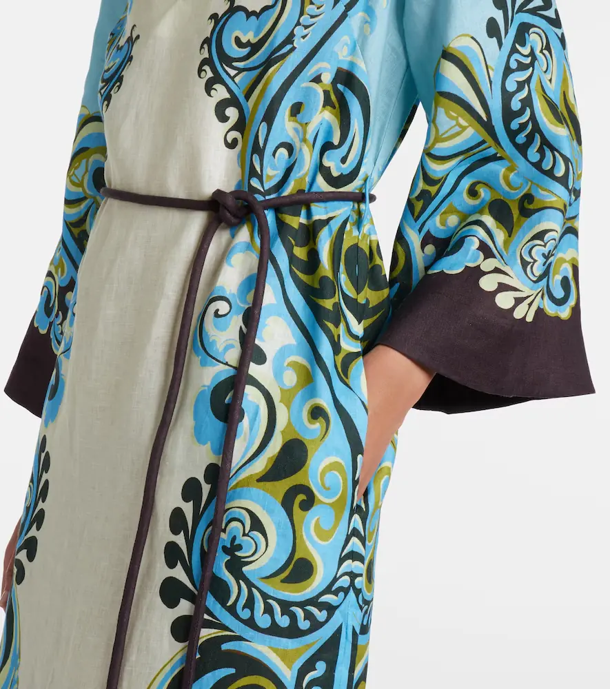 ALÉMAIS Natalia printed linen midi dress | Thumbnail 3 ALÉMAIS Natalia printed linen midi dress | Thumbnail 3