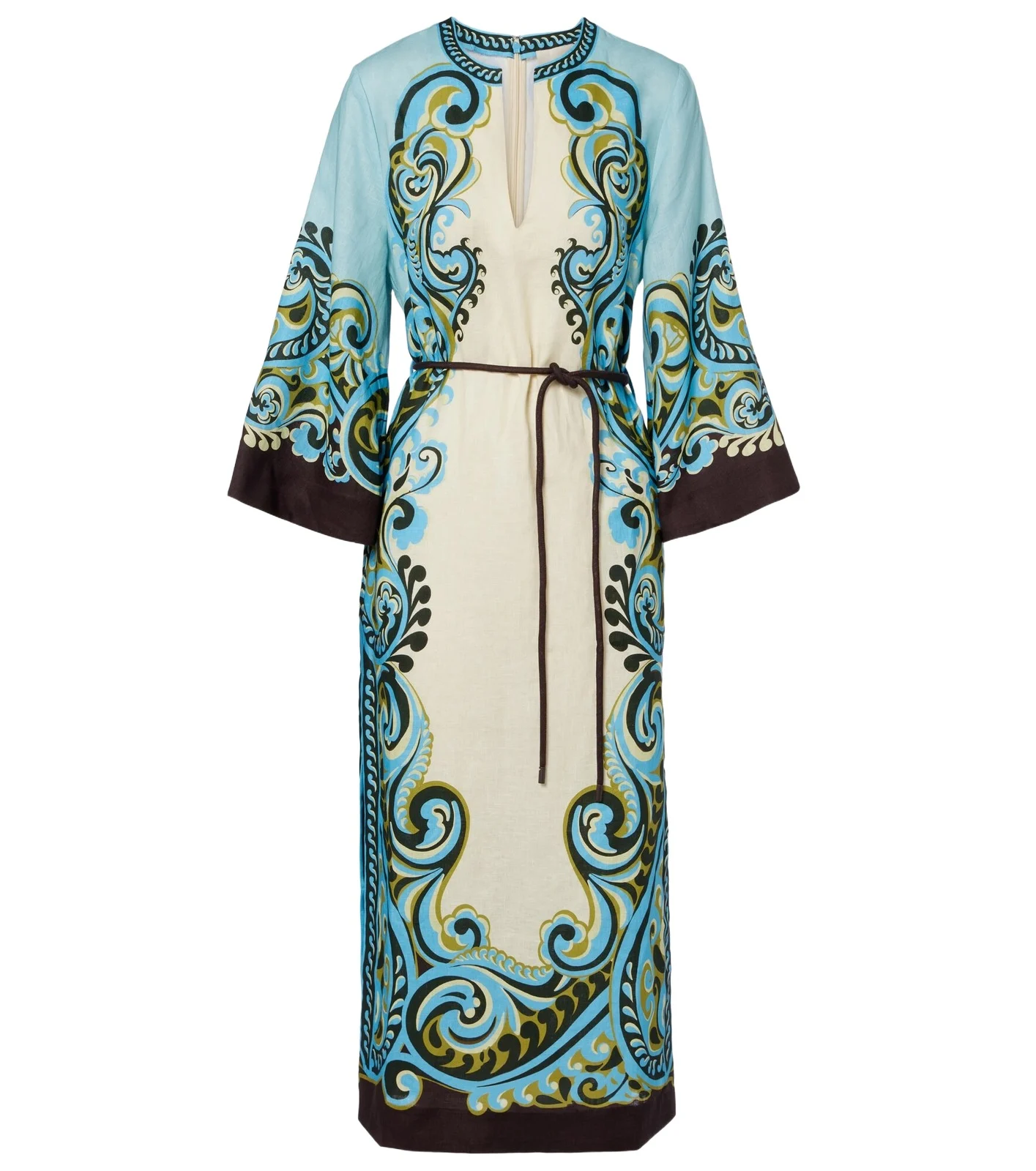 Alémais Natalia printed linen midi dress Alémais Natalia printed linen midi dress
