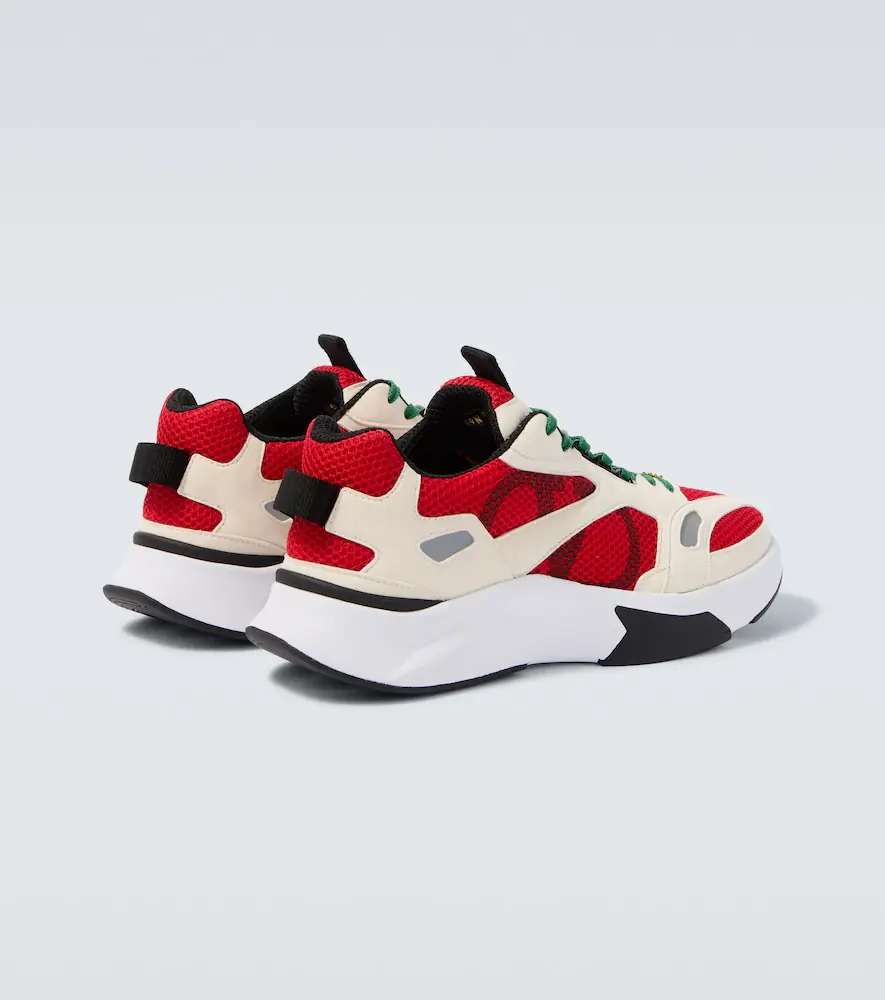 Valentino Garavani Demiyee suede-trimmed sneakers | Thumbnail 5 Valentino Garavani Demiyee suede-trimmed sneakers | Thumbnail 5