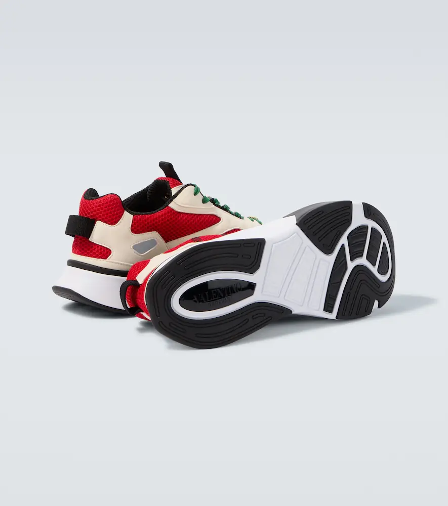 Valentino Garavani Demiyee suede-trimmed sneakers | Thumbnail 6 Valentino Garavani Demiyee suede-trimmed sneakers | Thumbnail 6