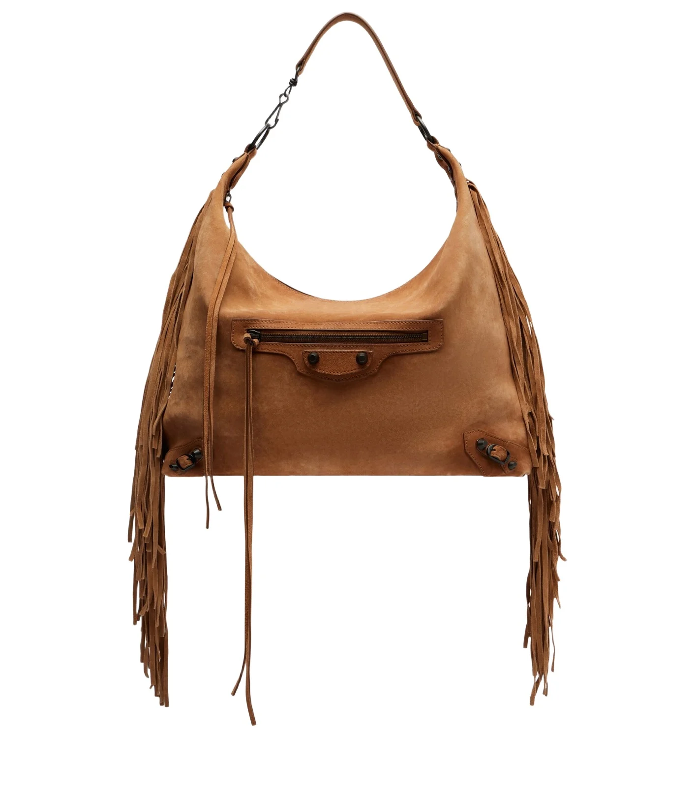 Le City Medium suede shoulder bag