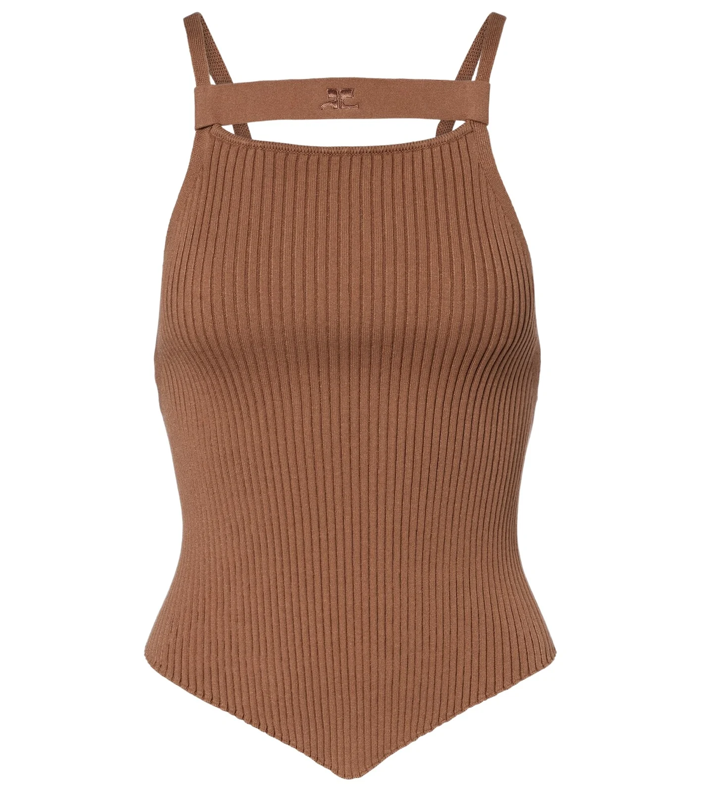Courrèges Courrèges Ribbed-knit tank top