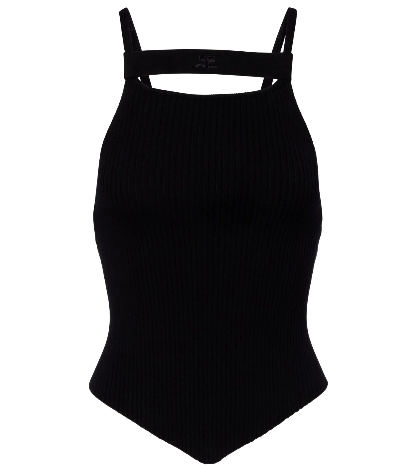 Courrèges Courrèges Ribbed-knit tank top