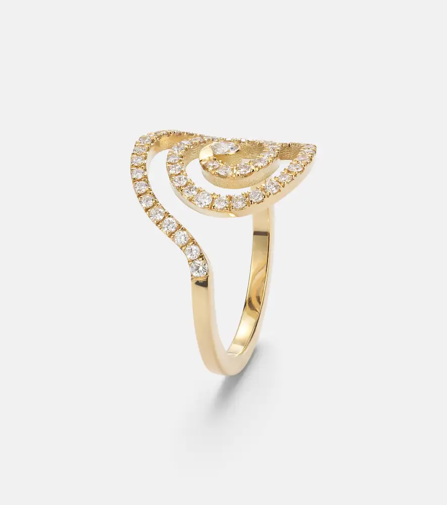 Ileana Makri Spira 18kt gold ring with diamonds | Thumbnail 4