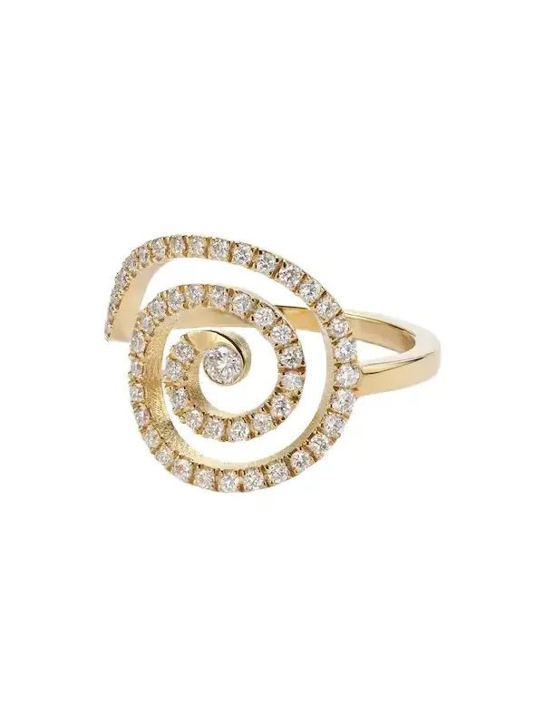 Spira 18kt gold ring with diamonds