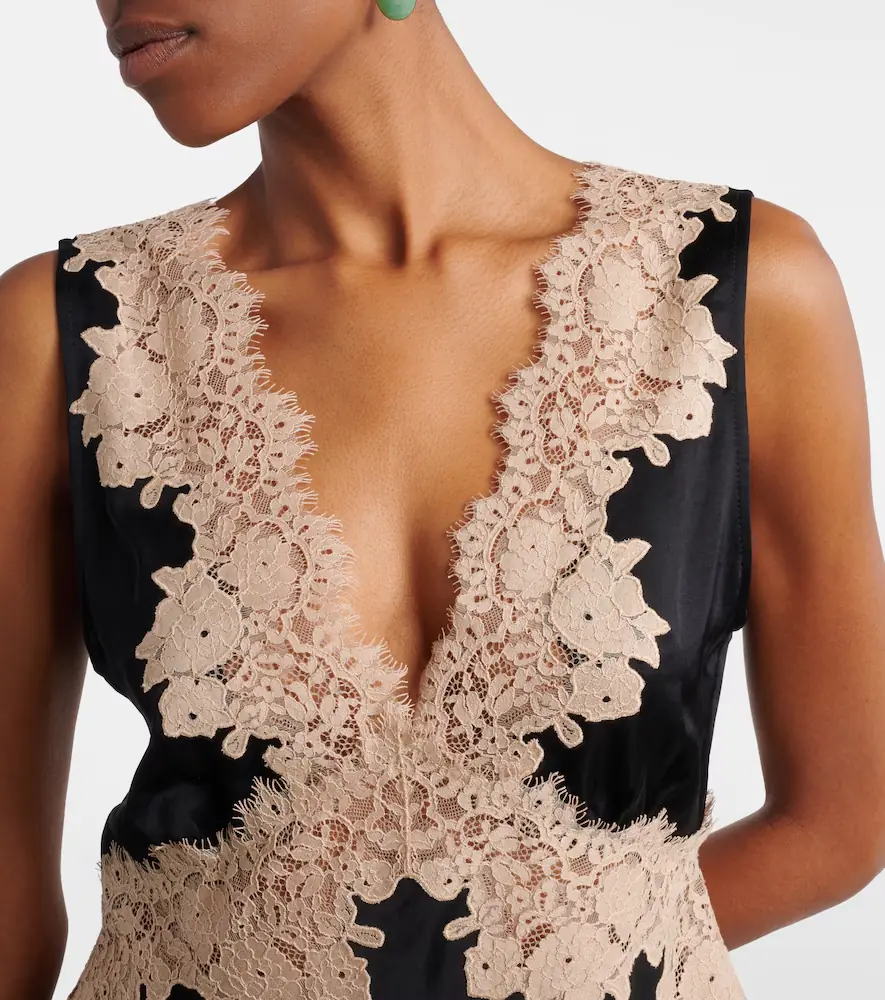 Rixo Emmie lace-trimmed satin top | Thumbnail 5