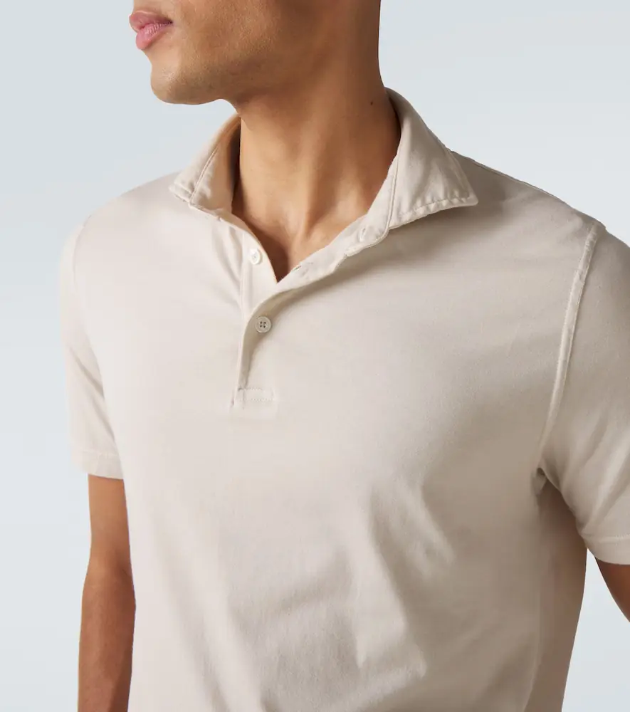 FEDELI Cotton jersey polo shirt | Thumbnail 2