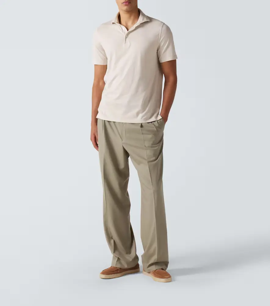 FEDELI Cotton jersey polo shirt | Thumbnail 3