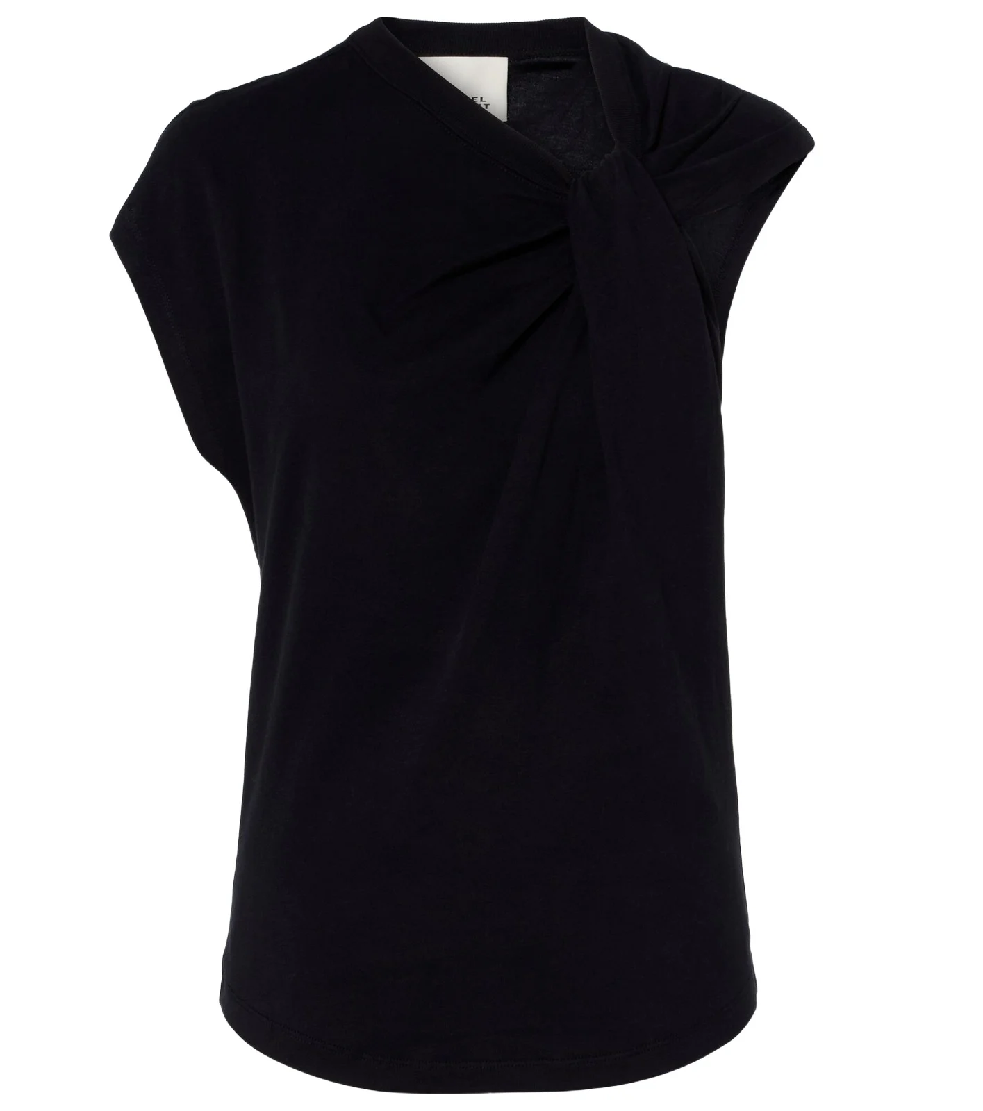 Nayda gathered cotton jersey T-shirt Nayda gathered cotton jersey T-shirt