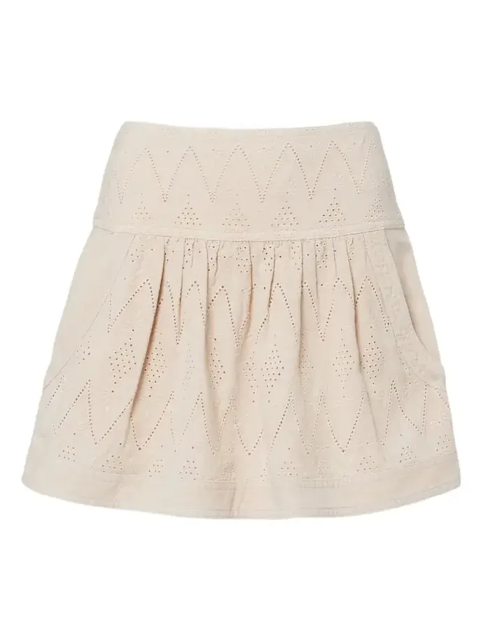 Kelise broderie anglaise cotton miniskirt Kelise broderie anglaise cotton miniskirt